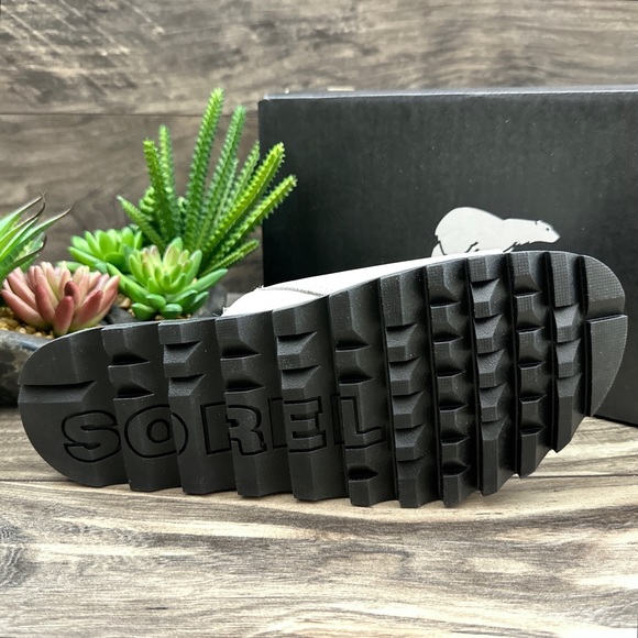 NIB Sorel Roaming Decon Leather Slide Sandal Sea Salt - Picture 8 of 12